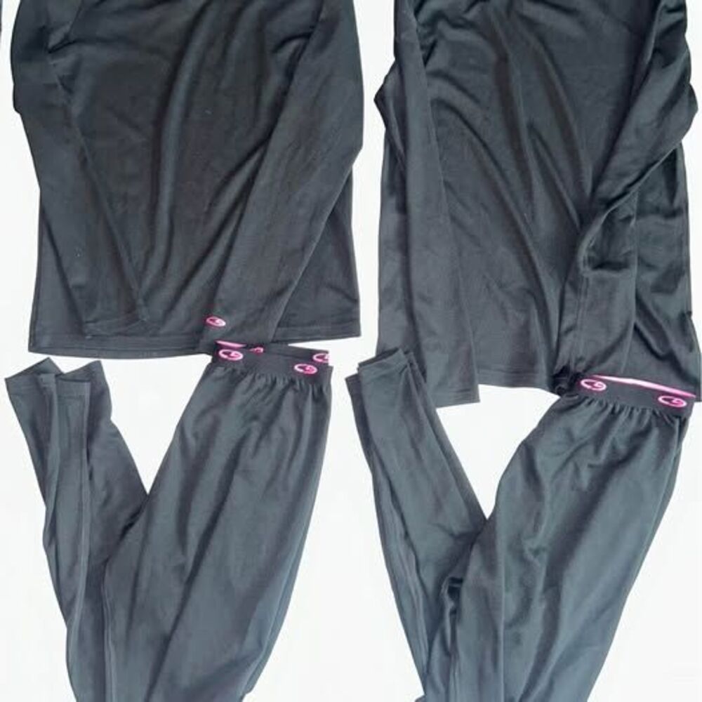 Set of Girls Champion Brand XL Thermal Base Layer Long John Sets - 2 Pack
